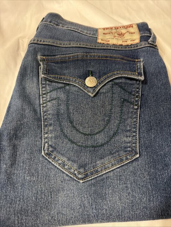 True Religion Other - True Religion Rocco Men’s Jeans 36 Relaxed Skinny Blue Denim Flap Pocket